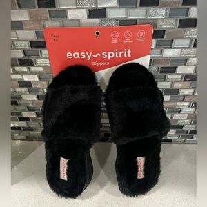 EASY SPIRIT women’s black slippers /size 5-6